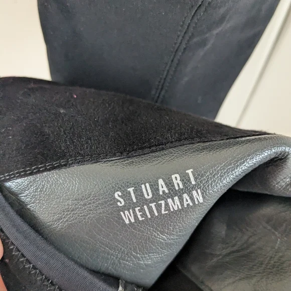Stuart Weitzman Demiswoon Over The  the-Knee Wedge Boots sz 9 - Picture 6 of 14
